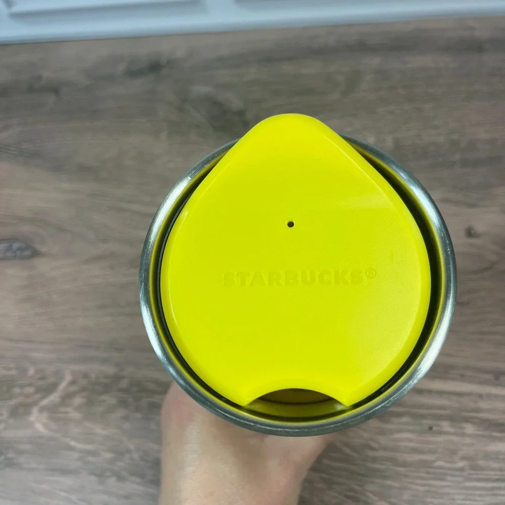 Starbucks Tumbler Thailand Cassia Fistula 16oz White Yellow Floral Stainless Mug - Picture 5 of 11